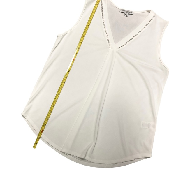 Beautiful Cream Sleeveless Blouse, Size L - Picture 3 of 3